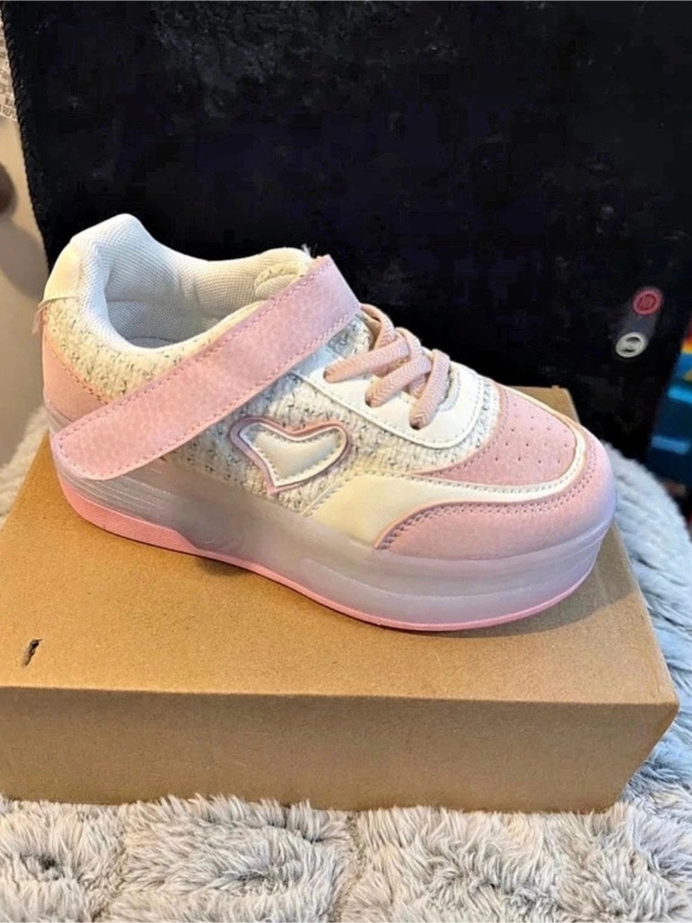 Kids Pink & White Sneakers NWT